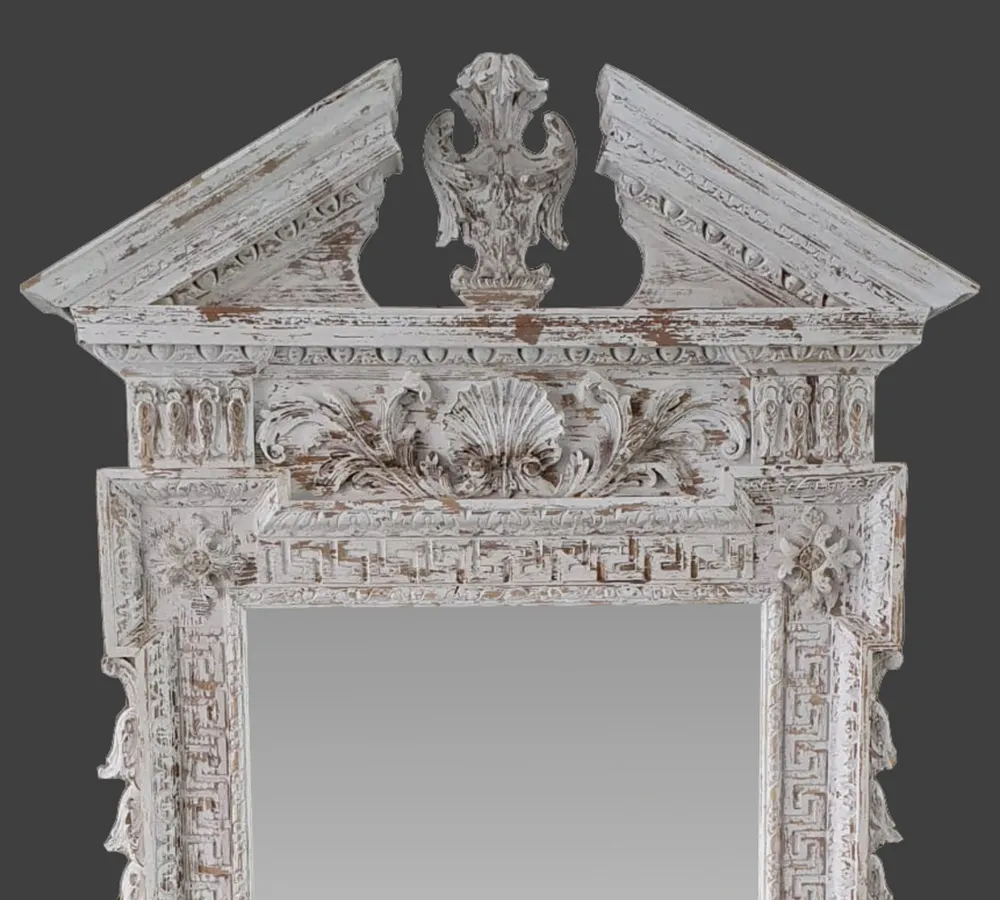 Hand Crafted Pair of Twentieth Century Timber Mirrors in the manner of William Kent