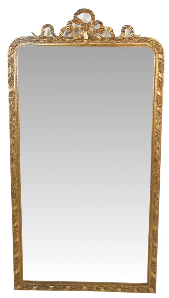 19th Century Gilt Framed Tall Hall or Pier Mirror