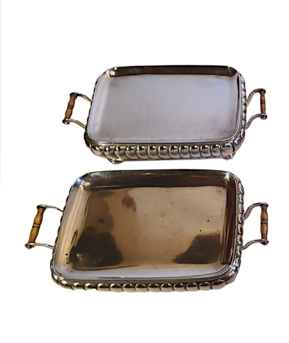 A Rare Set of Two Early 19th Century Silver Plate Food Warmers