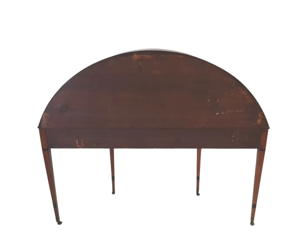 Rare 19th Century Inlaid Satinwood Sheraton Design Carlton House Desk