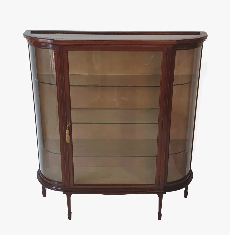 A Fine Early Twentieth Century Inlaid Mahogany Display Cabinet