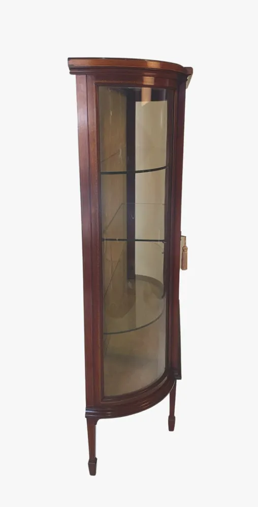A Fine Early Twentieth Century Inlaid Mahogany Display Cabinet