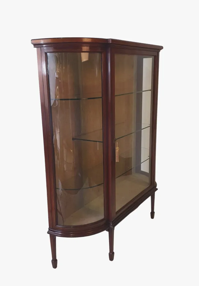 A Fine Early Twentieth Century Inlaid Mahogany Display Cabinet