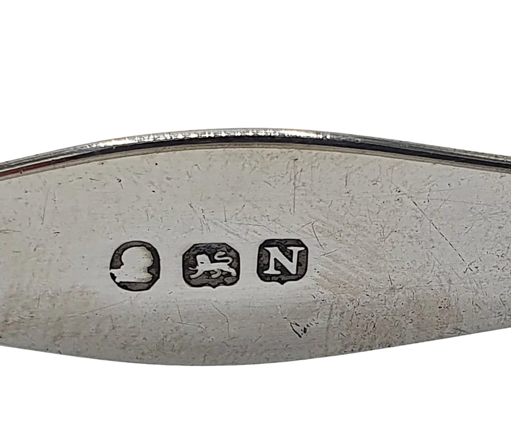 Early 19th Century George III Sterling Silver Sugar Tongs