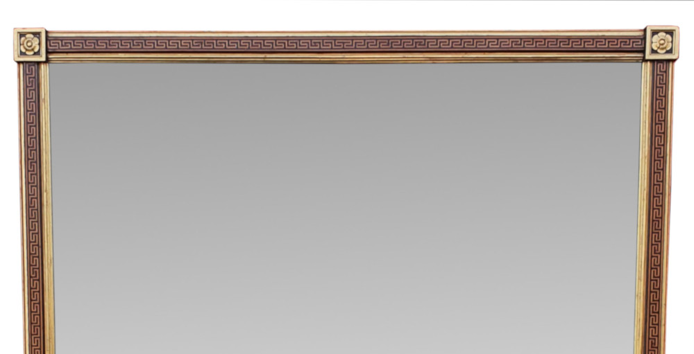 A Very Rare Large 19th Century Giltwood Overmantle Mirror