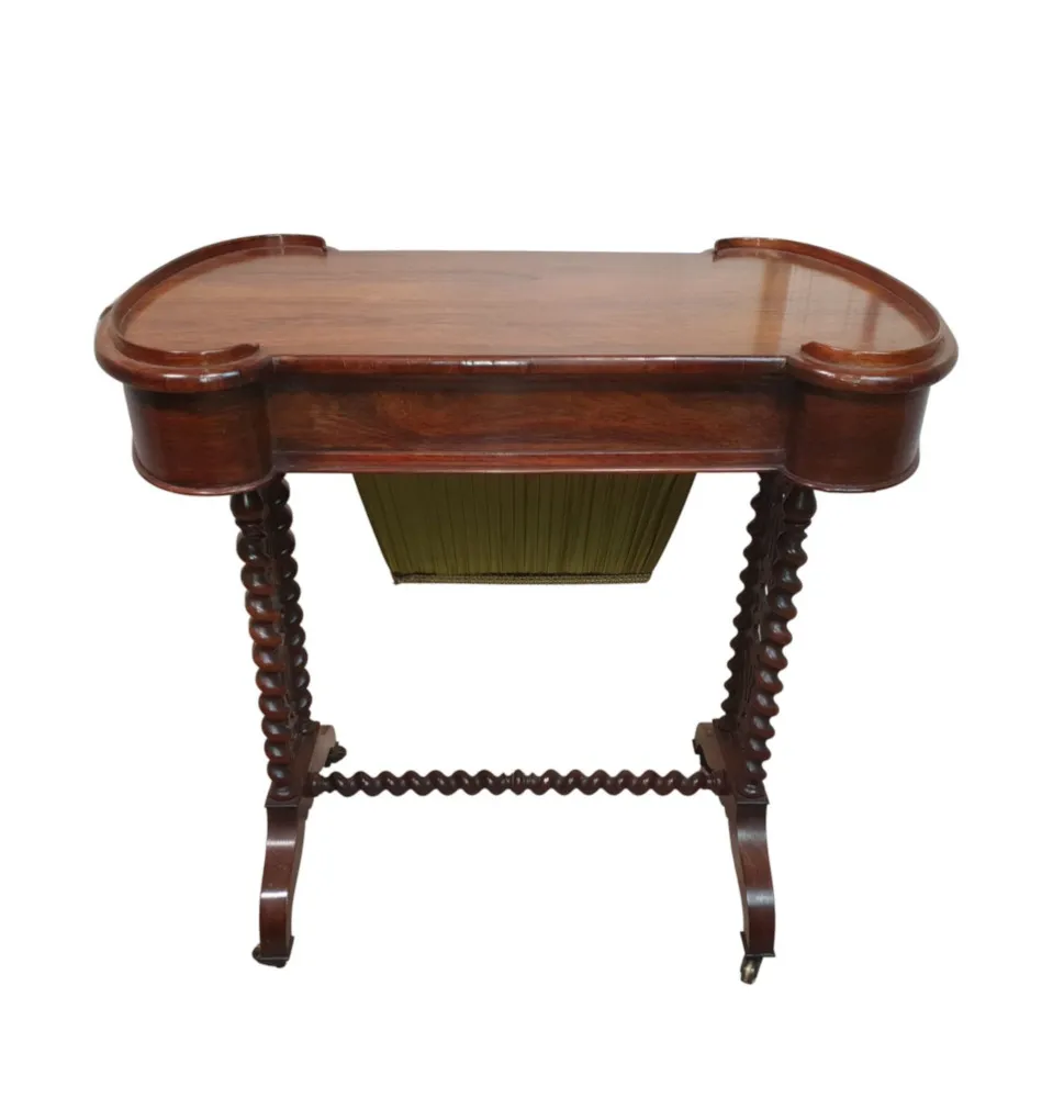 A Gorgeous 19th Century Fruitwood Work or Side Table