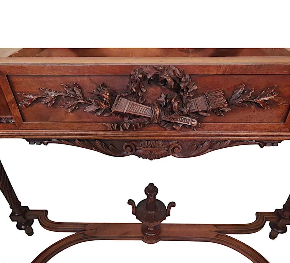  A Lovely Early 20th Century Marble Top Console Table