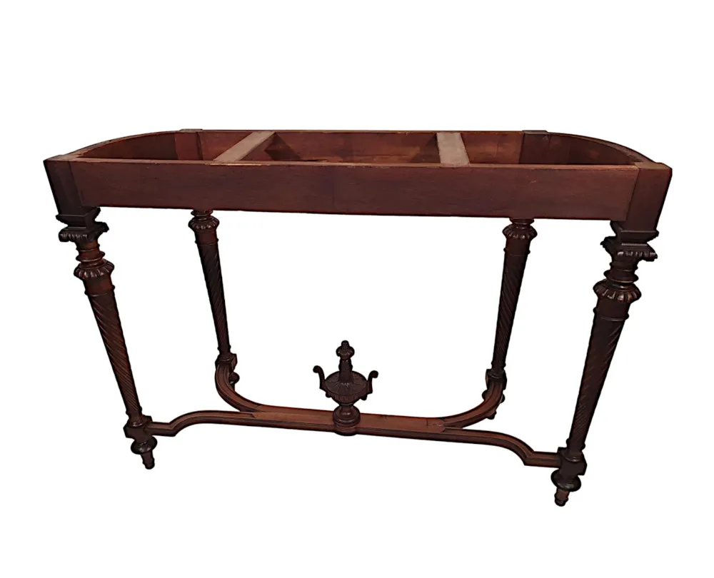  A Lovely Early 20th Century Marble Top Console Table