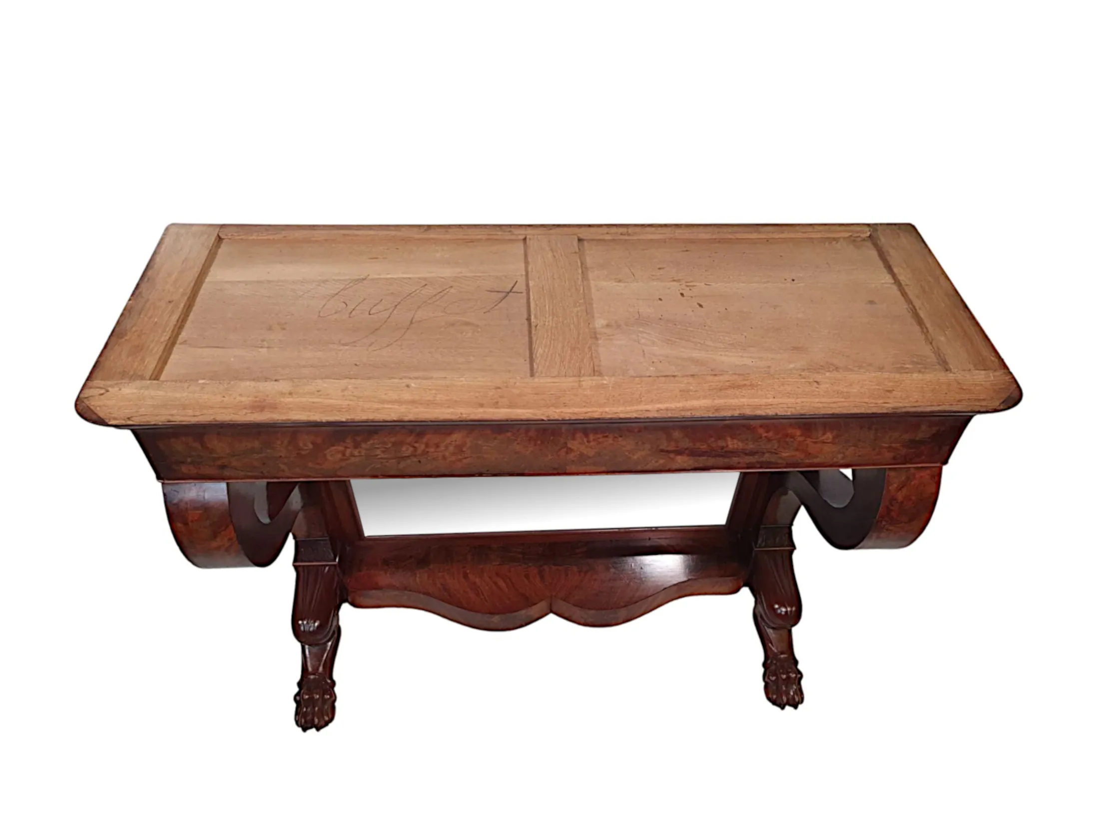 A Superb 19th Century Marble Top Console Table