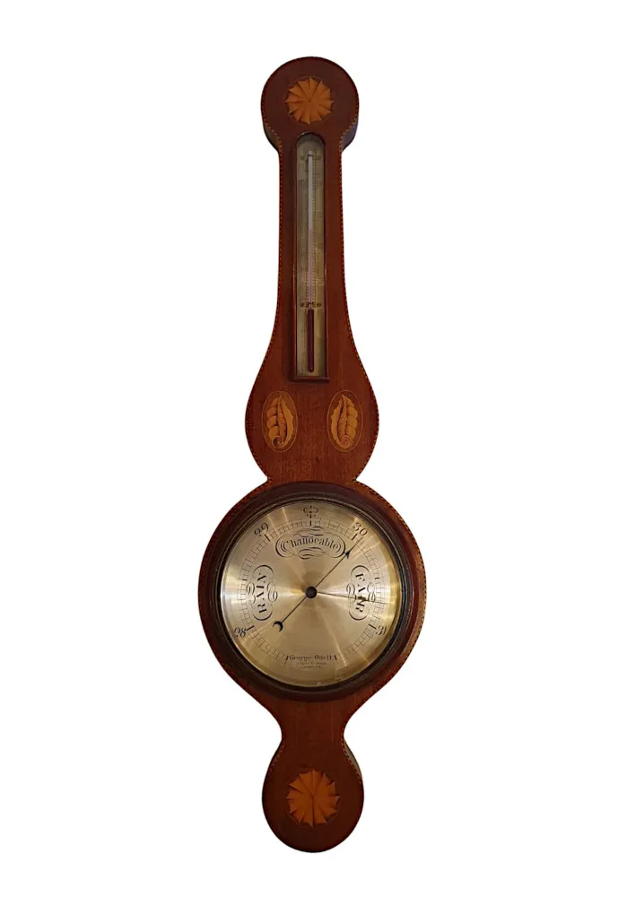 A Gorgeous Edwardian Inlaid Barometer by George Odell