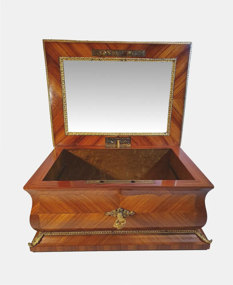A Stunning 19th Century Kingwood jewellery Box with Ormolu Mounts