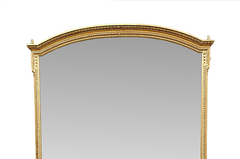 A Very Fine and Rare 19th Century Overmantle Mirror by John Taylor and Sons Edinburgh