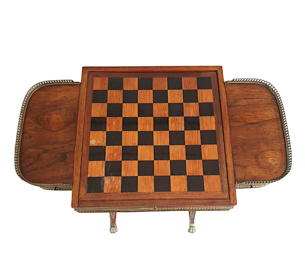 A Rare Early 19th Century Regency Combination Games or Work Table