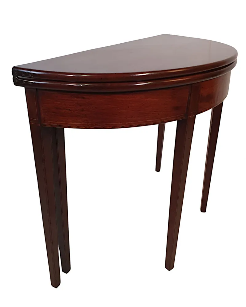 A Stunning 19th Century Irish Georgian Turn Over Leaf Tea Table