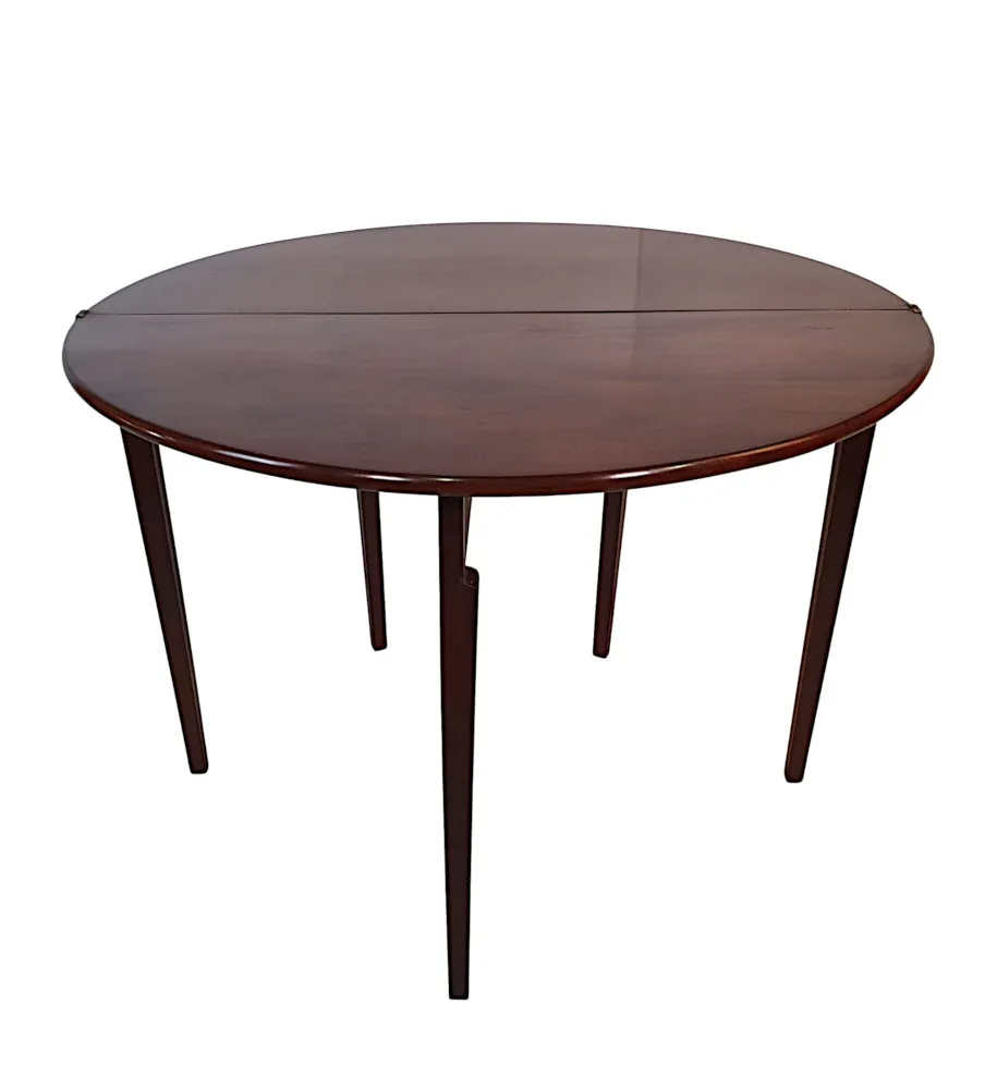 A Stunning 19th Century Irish Georgian Turn Over Leaf Tea Table