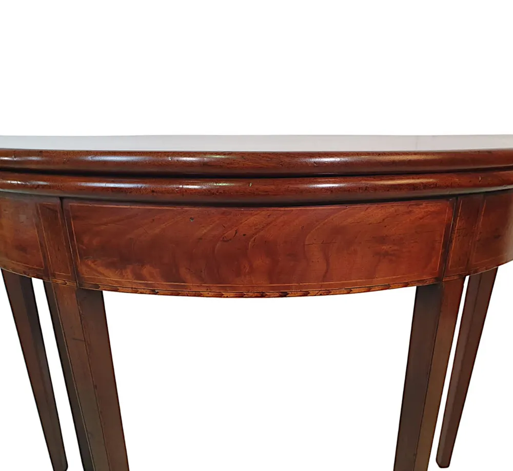 A Stunning 19th Century Irish Georgian Turn Over Leaf Tea Table