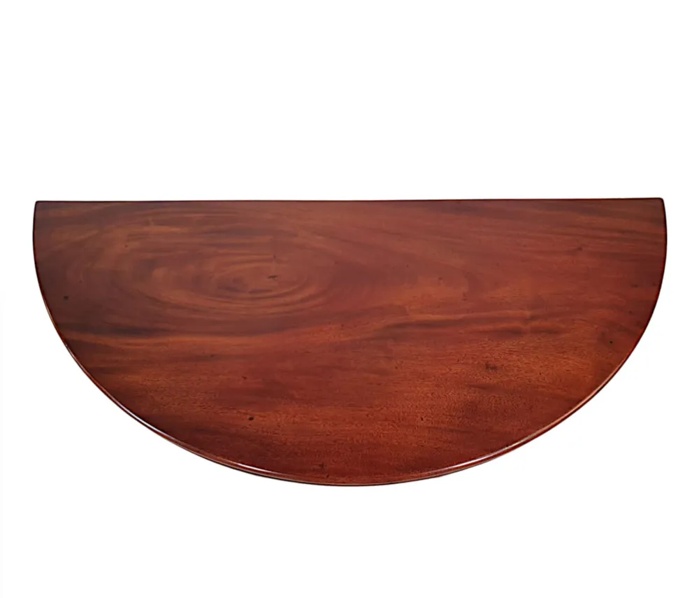 A Stunning 19th Century Irish Georgian Turn Over Leaf Tea Table