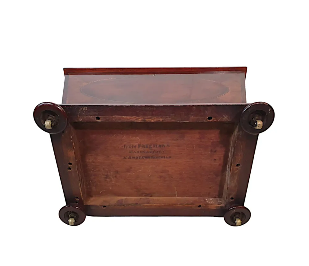 A Very Fine Late 19th Century Inlaid Cellarette by Freemans of Norwich