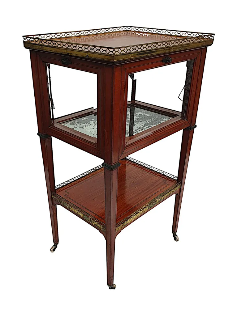 A Stunning Edwardian Inlaid Drinks Table