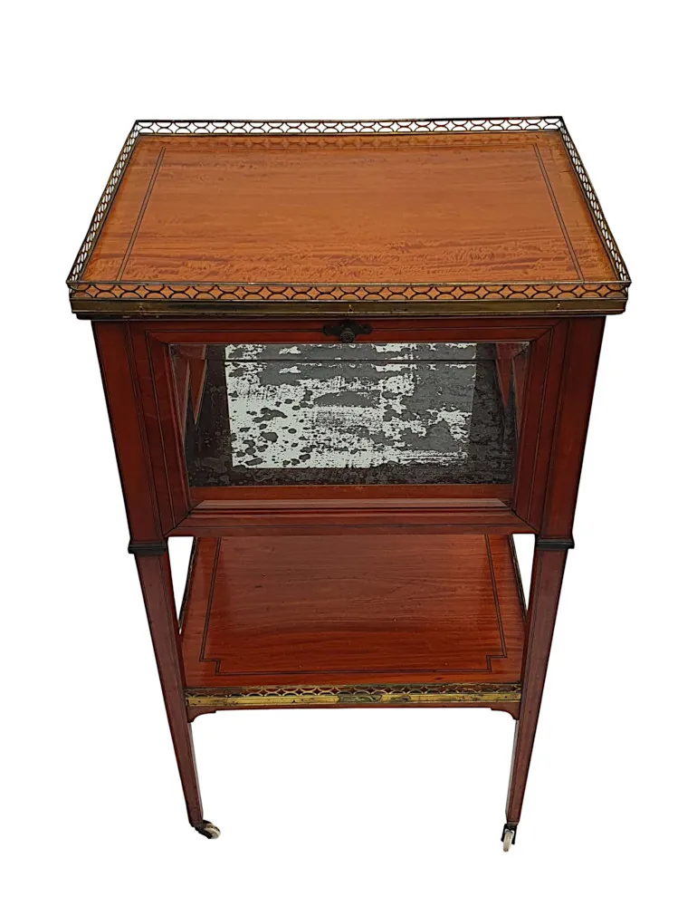 A Stunning Edwardian Inlaid Drinks Table
