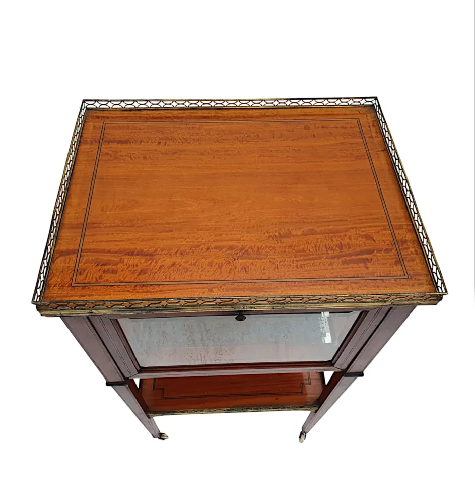 A Stunning Edwardian Inlaid Drinks Table