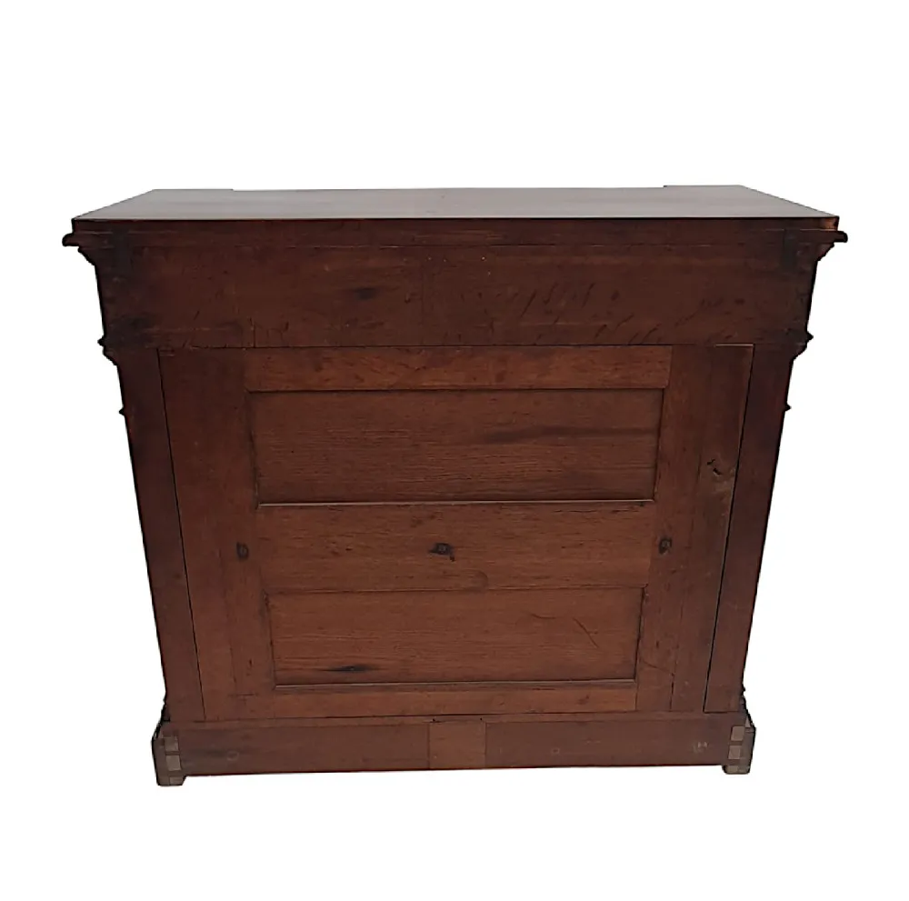 A Very Fine 19th Century Flame Mahogany Marble Top Console Table