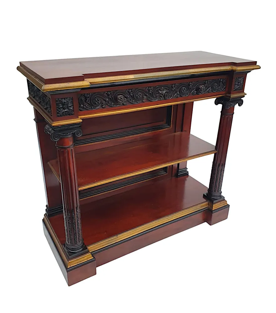  A Very Fine and Rare 19th Century Two Tier Console Table