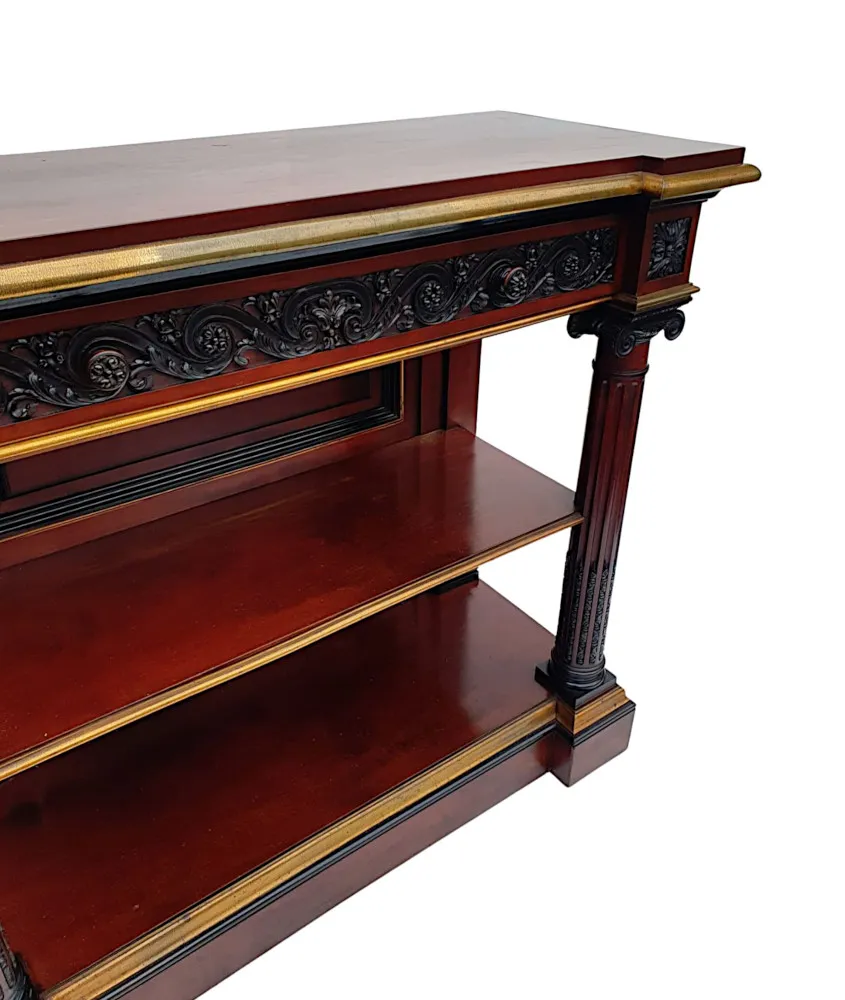  A Very Fine and Rare 19th Century Two Tier Console Table