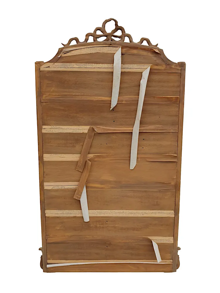 A Very Fine 19th Century Giltwood Leaner or Hall or Overmantle Mirror