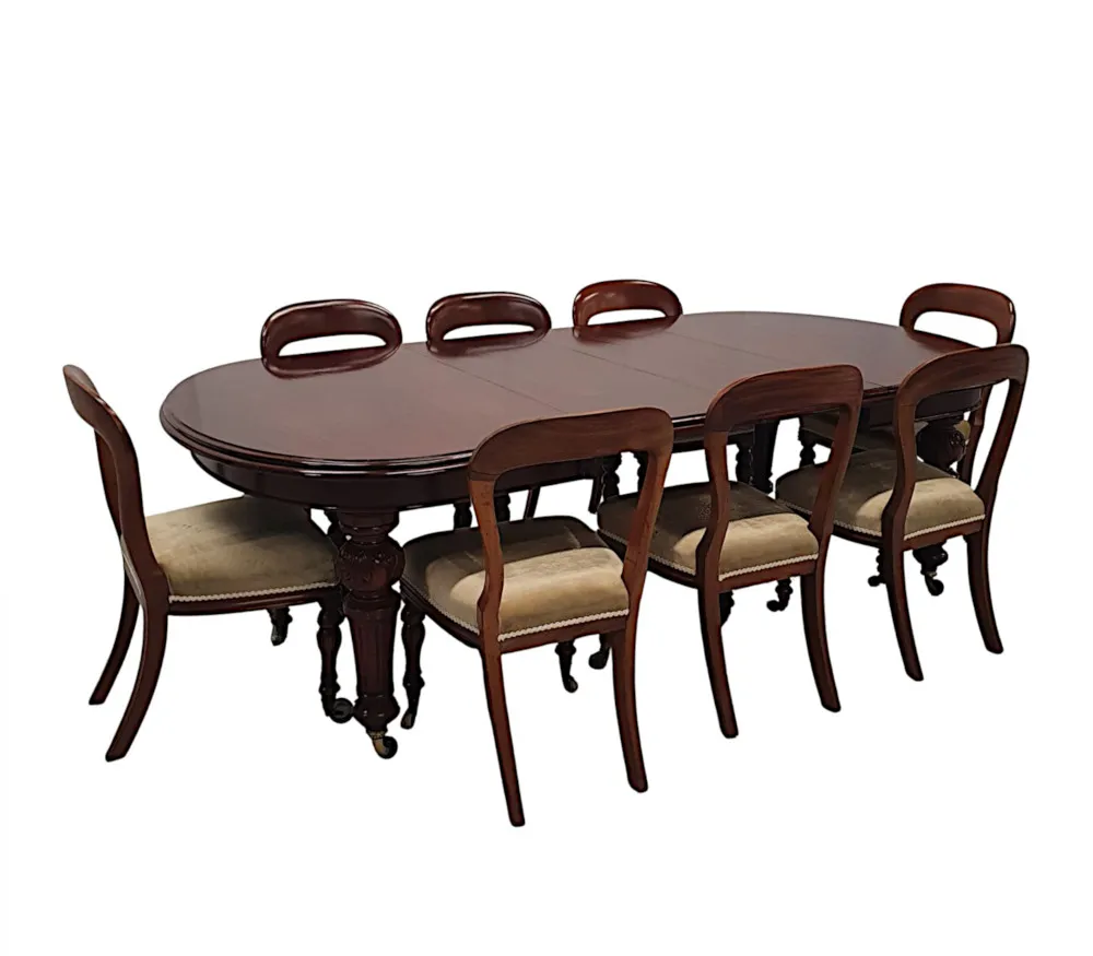 A Very Fine 19th Century Irish Set of Twelve Dining Chairs by Strahan of Dublin