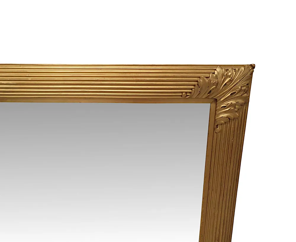 A Fantastic Large 19th Century Giltwood Hall or Overmantle Mirror 