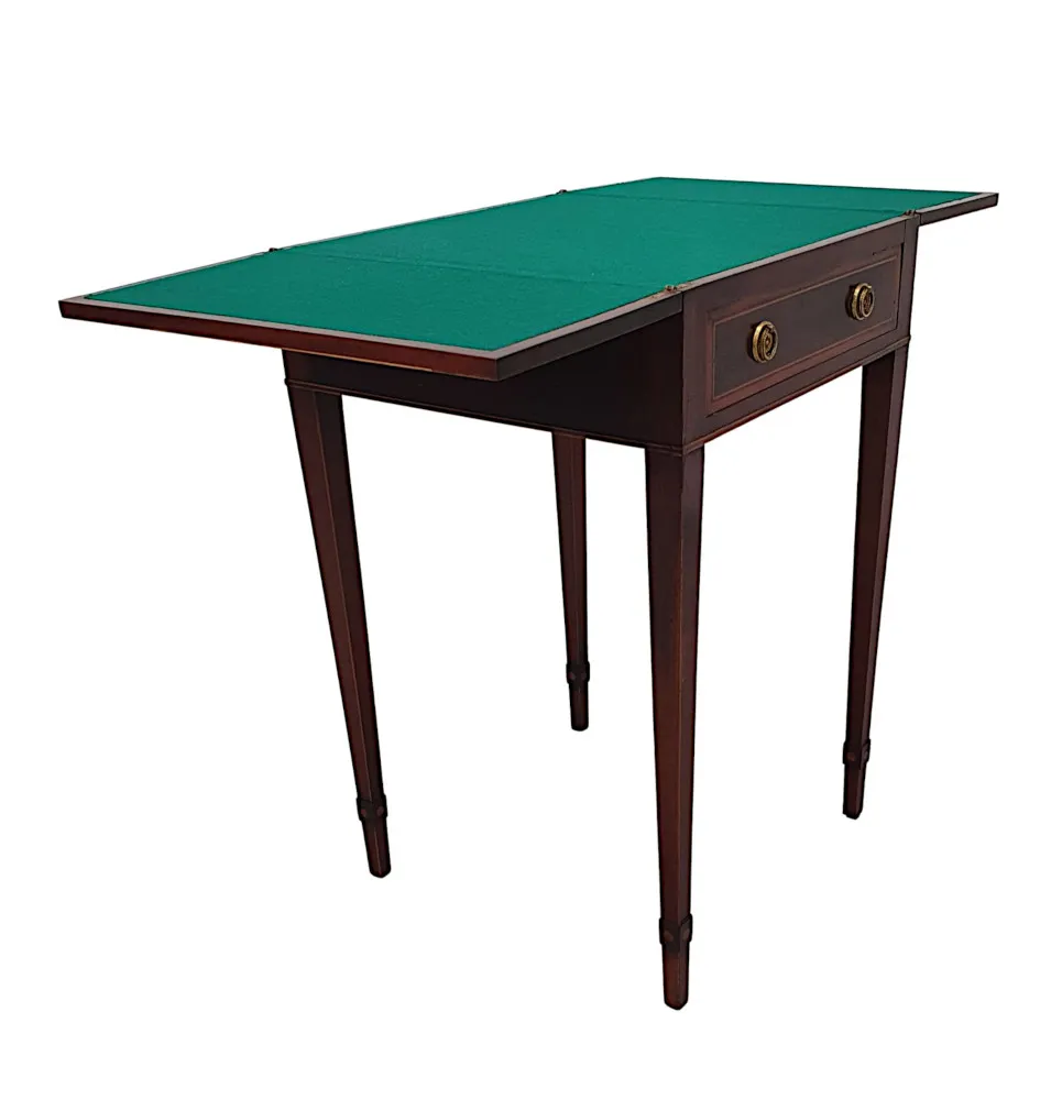 A Fabulous Early 19th Century Regency Inlaid Card Table