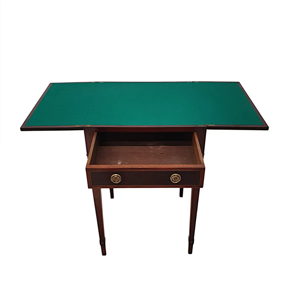 A Fabulous Early 19th Century Regency Inlaid Card Table