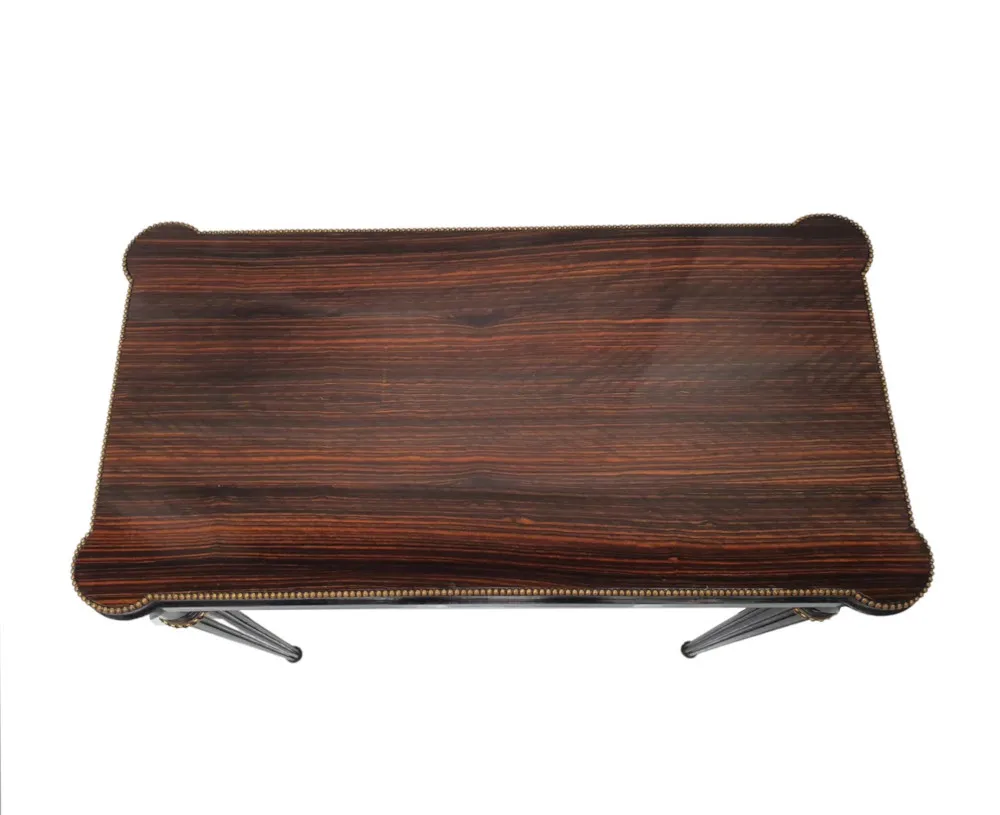 A Very Fine and Unusual 19th Century Coromandel Turn Over Leaf Card Table