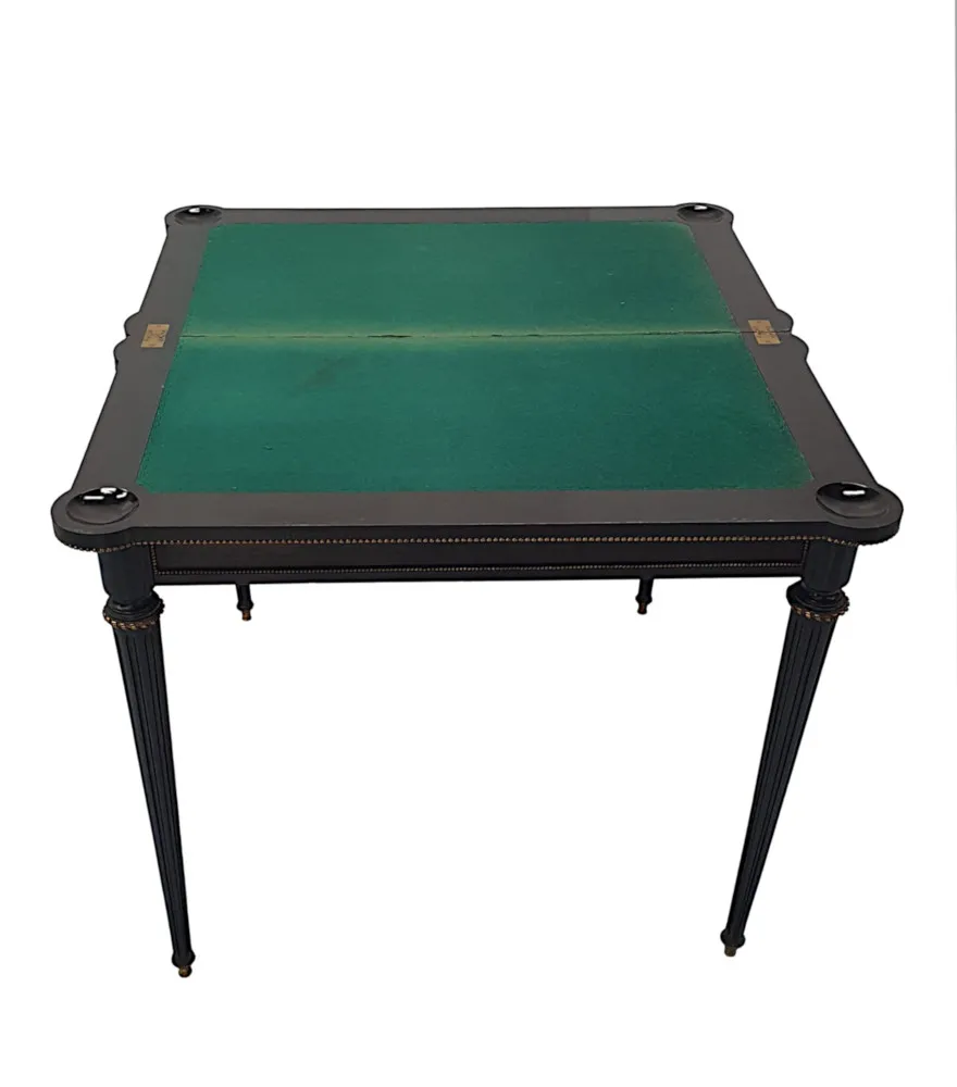 A Very Fine and Unusual 19th Century Coromandel Turn Over Leaf Card Table