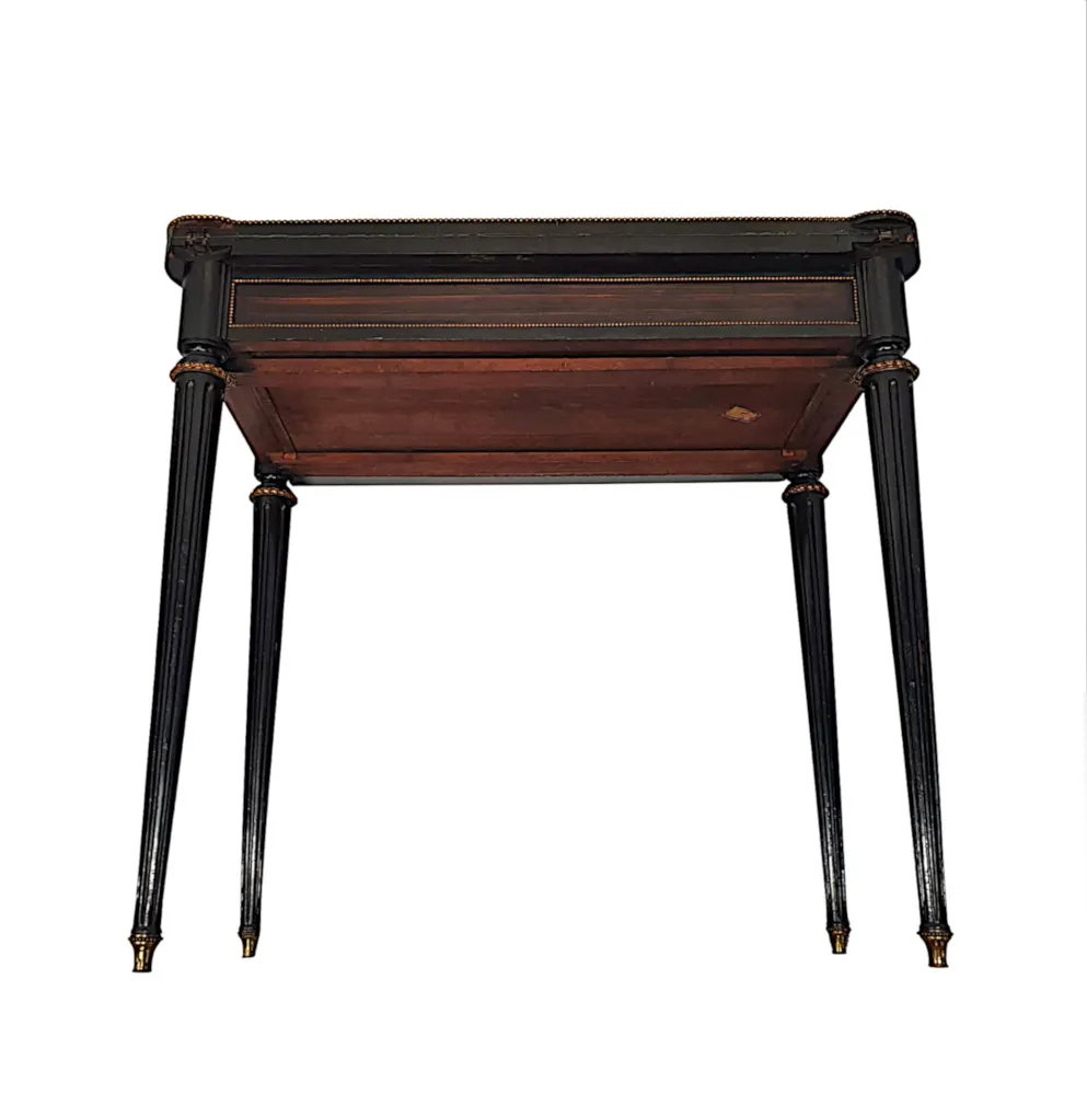 A Very Fine and Unusual 19th Century Coromandel Turn Over Leaf Card Table