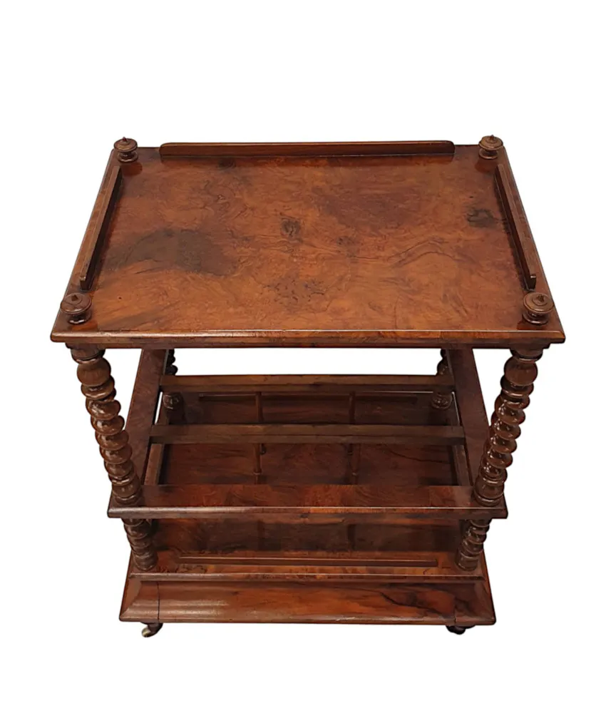 A Gorgeous 19th Century Canterbury or Side Table