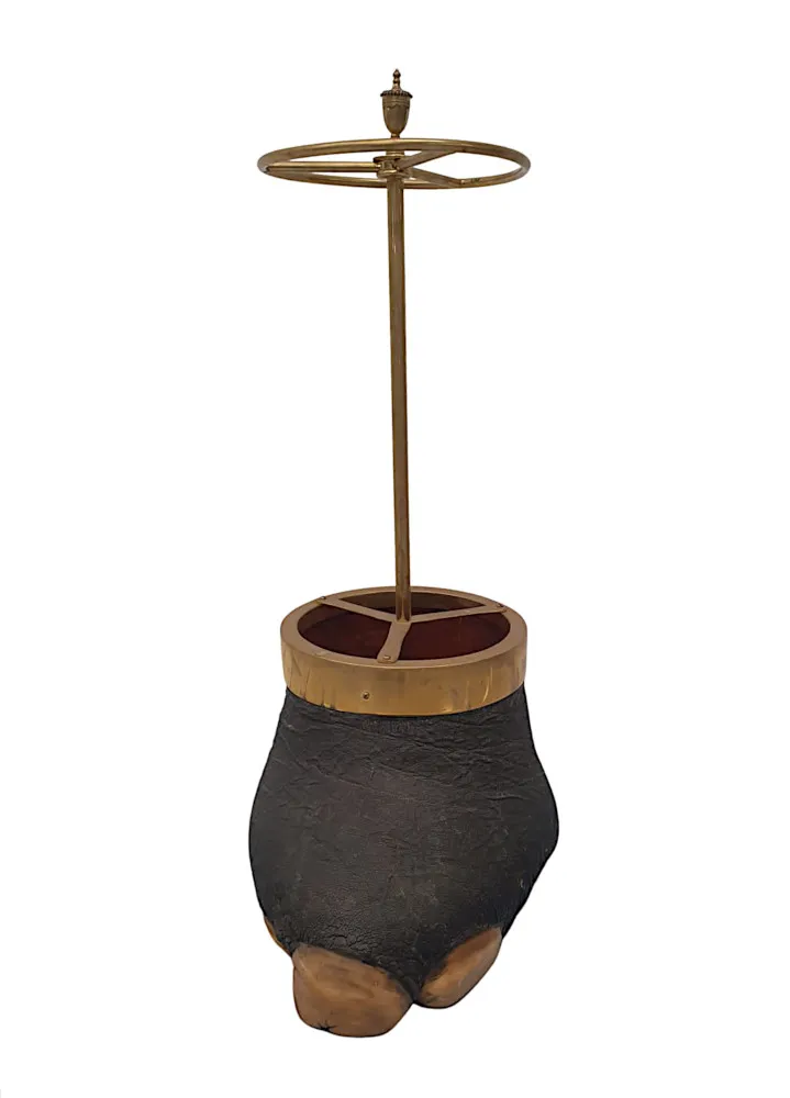 A Rare 19th Century Zoomorphic Stick or Umbrella Stand 