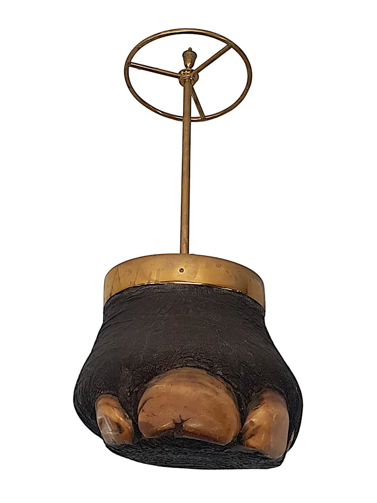 A Rare 19th Century Zoomorphic Stick or Umbrella Stand 