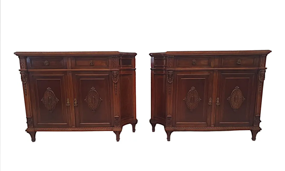 A Very Fine Pair of Mid 20th Century Side Cabinets