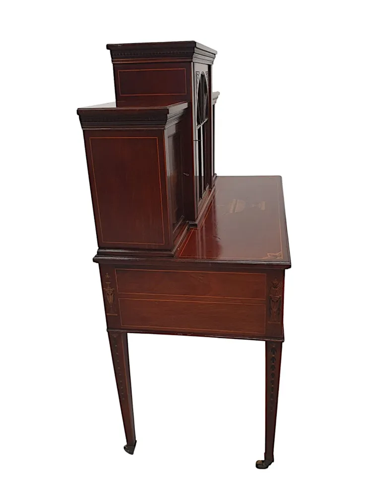 A Very Fine Edwardian Marquetry Inlaid Table or Cabinet by Shoolbred of London