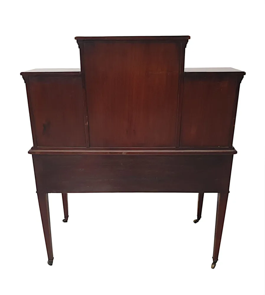A Very Fine Edwardian Marquetry Inlaid Table or Cabinet by Shoolbred of London