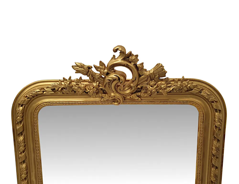A Very Rare and Fine Pair of 19th Century Giltwood Mirrors