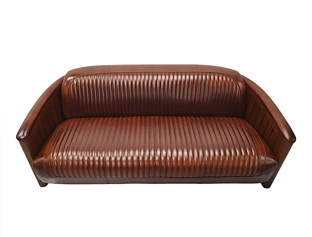 A Stunning Three Seater Sofa in the Aviator Style