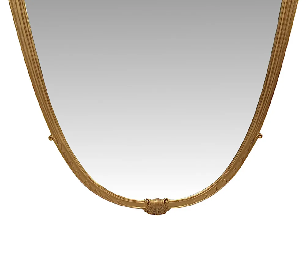 A Very Fine Late 19th Century Giltwood Overmantle or Hall mirror