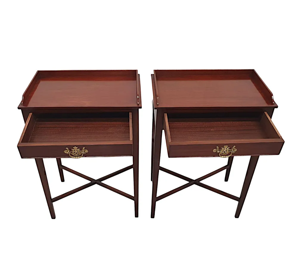A Lovely Pair of 20th Century Side Tables