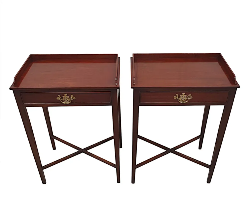 A Lovely Pair of 20th Century Side Tables