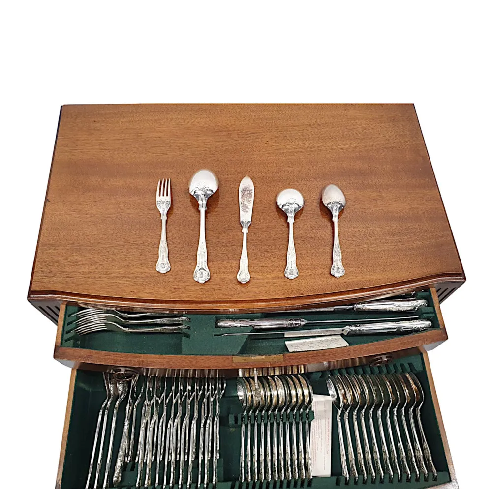A Fine 20th Century Fitted Table Canteen of Cutlery