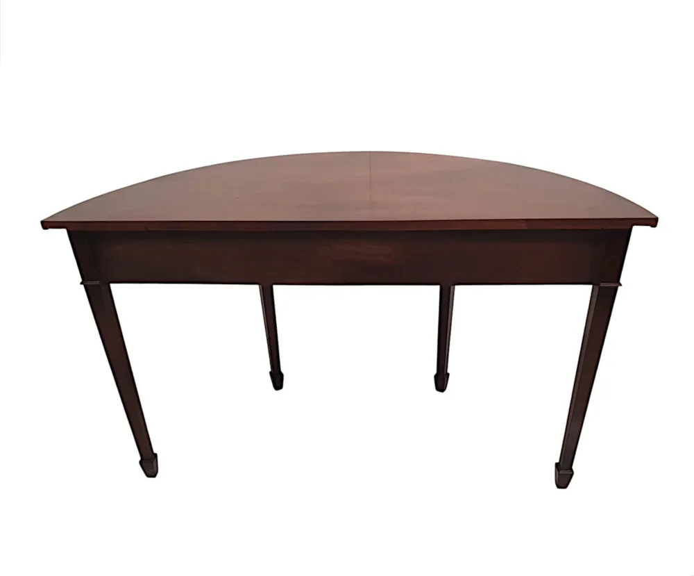 A Very Fine Pair of Edwardian Demi Lune Side Tables