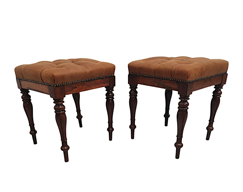 A Very Fine Pair of Early 19th Century Stools